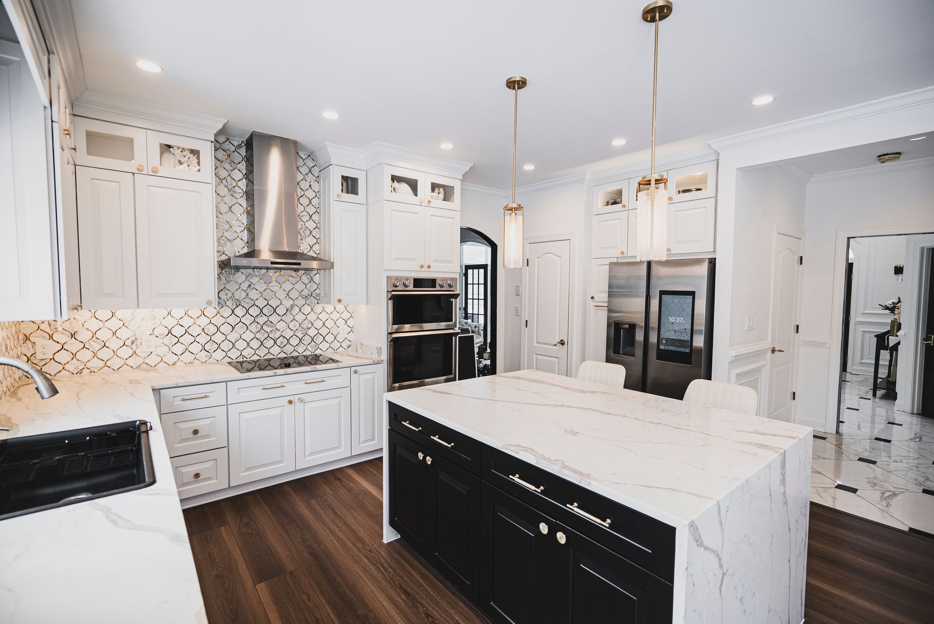 A stunning open-concept kitchen transformation by A-1 Renovations.