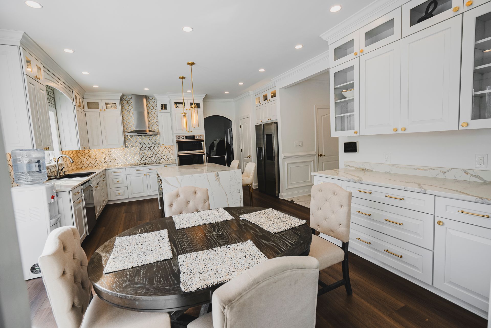 Open concept kitchen structural wall removal Maryland.