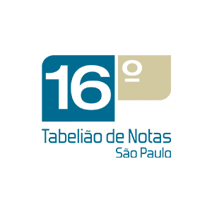 A blue and gold logo for tabelio de notas sao paulo