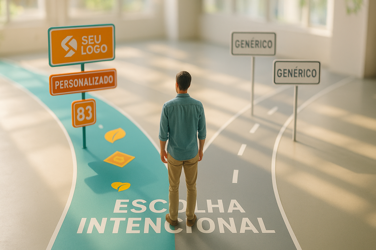 Capa do post ‘Escolhas digitais que constroem valor’ com foco em identidade e direção clara