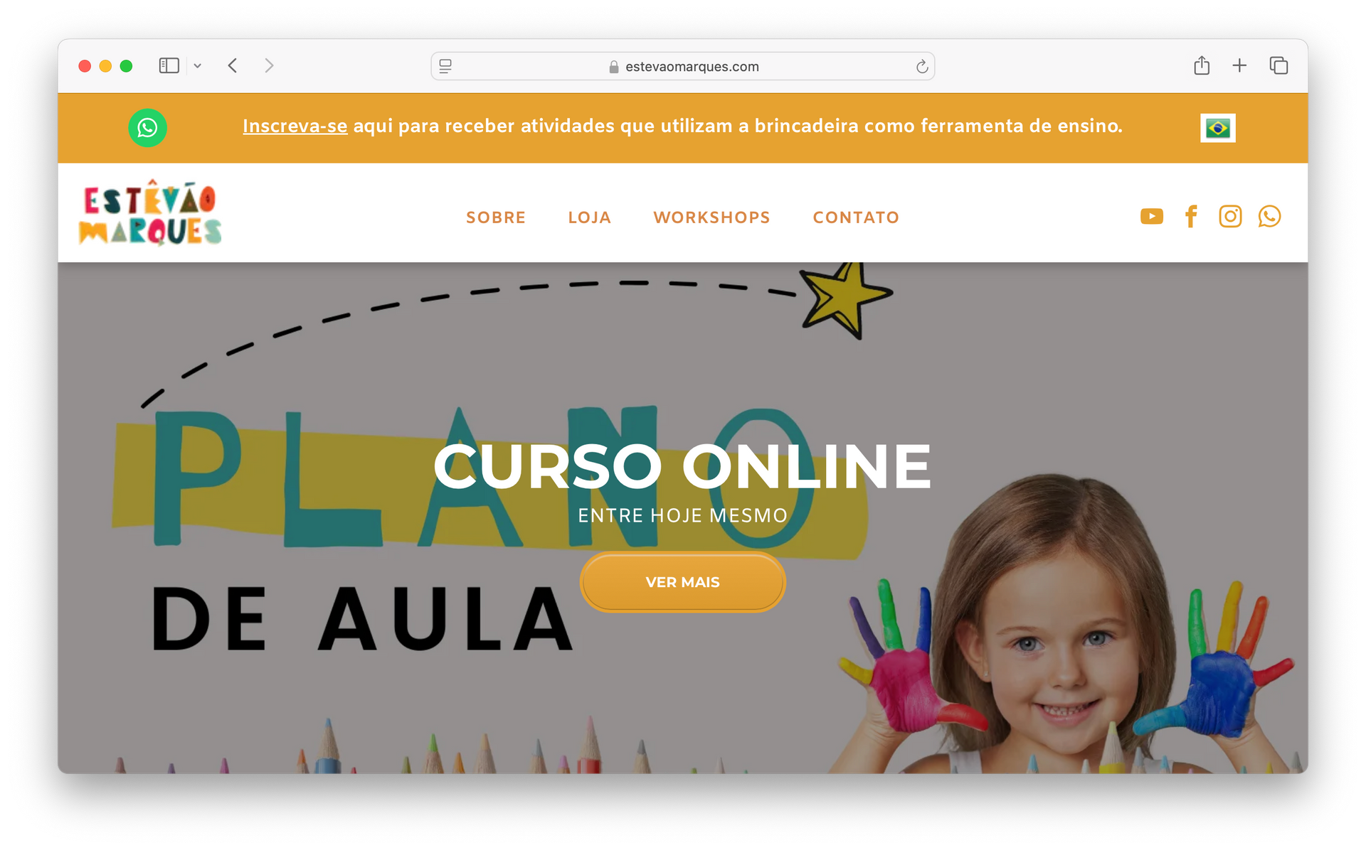 Site de mirabolâncias do ESTEVÃO MARQUES desenvolvido pela 83.digital