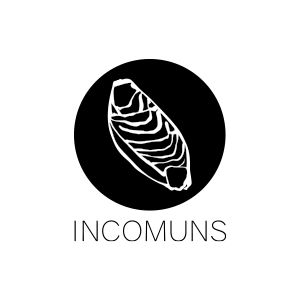 Um logotipo em preto e branco para uma empresa chamada nacional