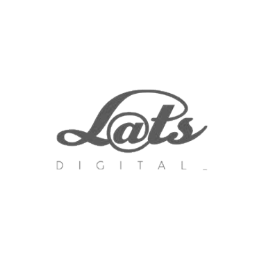 Um logotipo em preto e branco para muitos produtos digitais