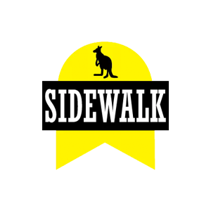 O logotipo da calçada tem um canguru