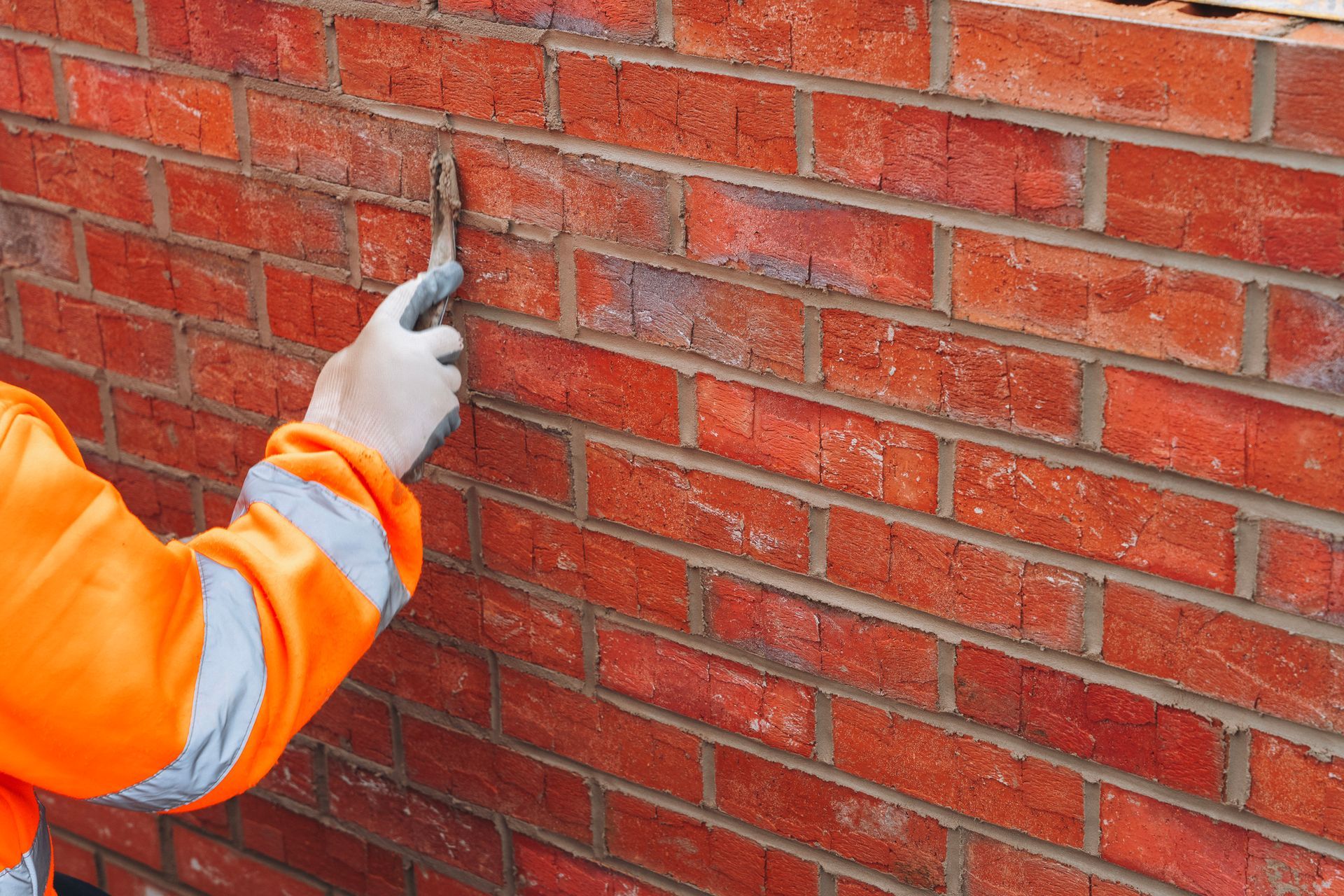 Two side-by-side images of a chimney. The left shows an older, weathered chimney; the right, a newer, cleaned version.