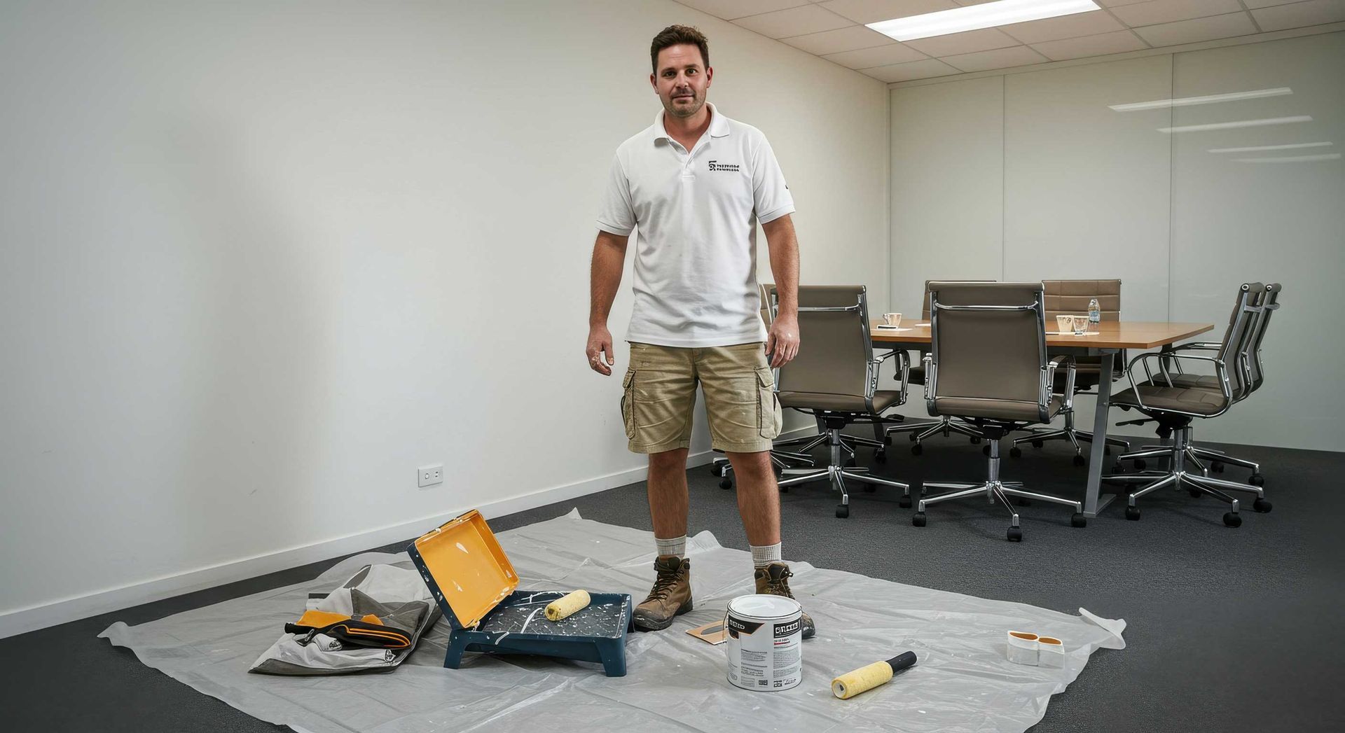 Before and After Commercial Office Repaint in Mackay