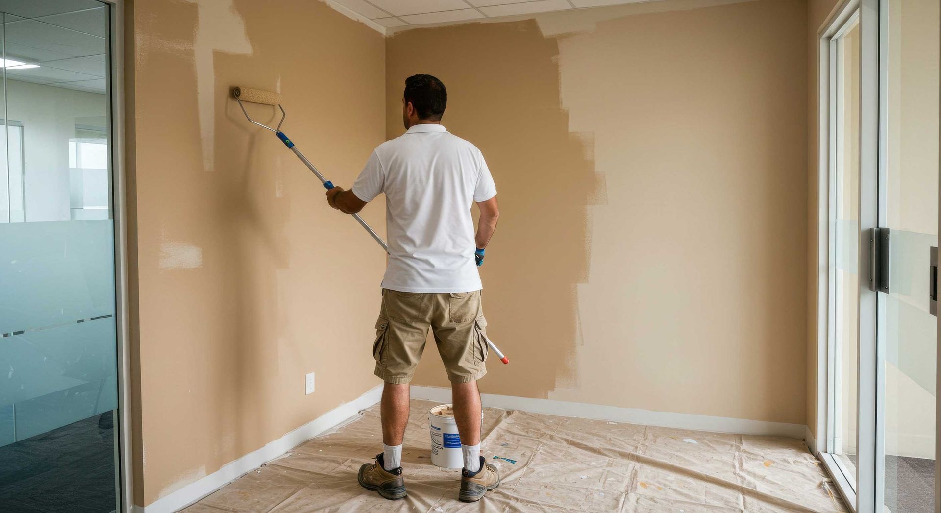 Glide Painters on Commercial Office Job in Mackay