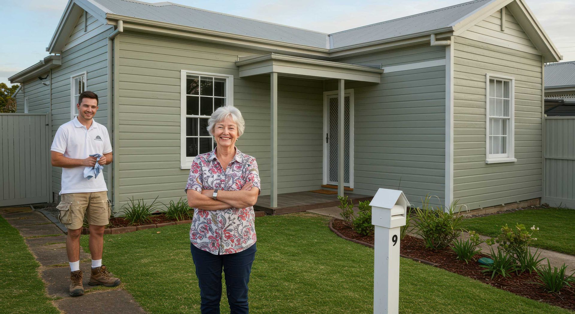 Happy Homeowner with House Painting Mackay
