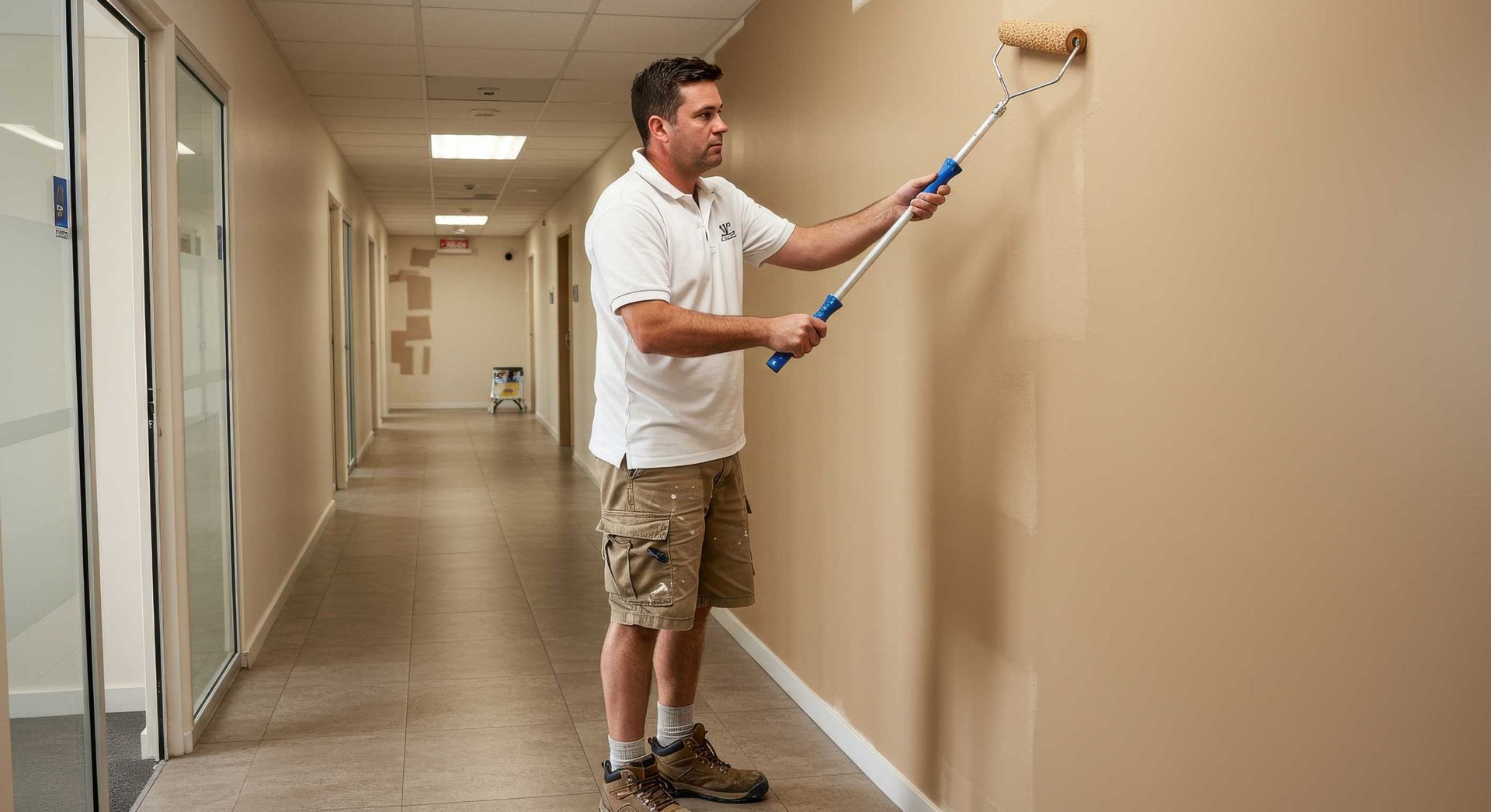 Completed Feature Wall in Mackay Office Painting Project