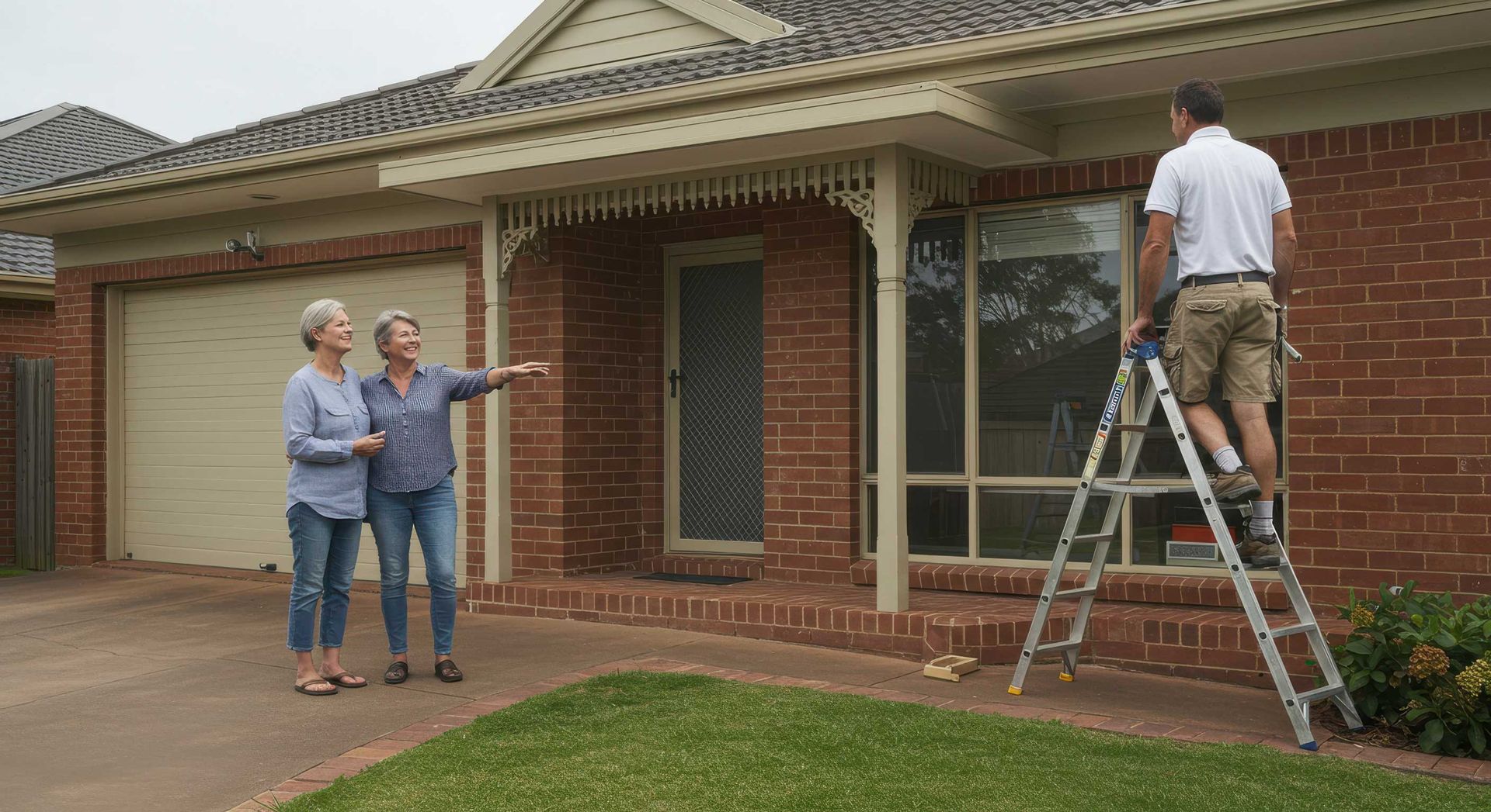 Before and After Residential House Painting Mackay