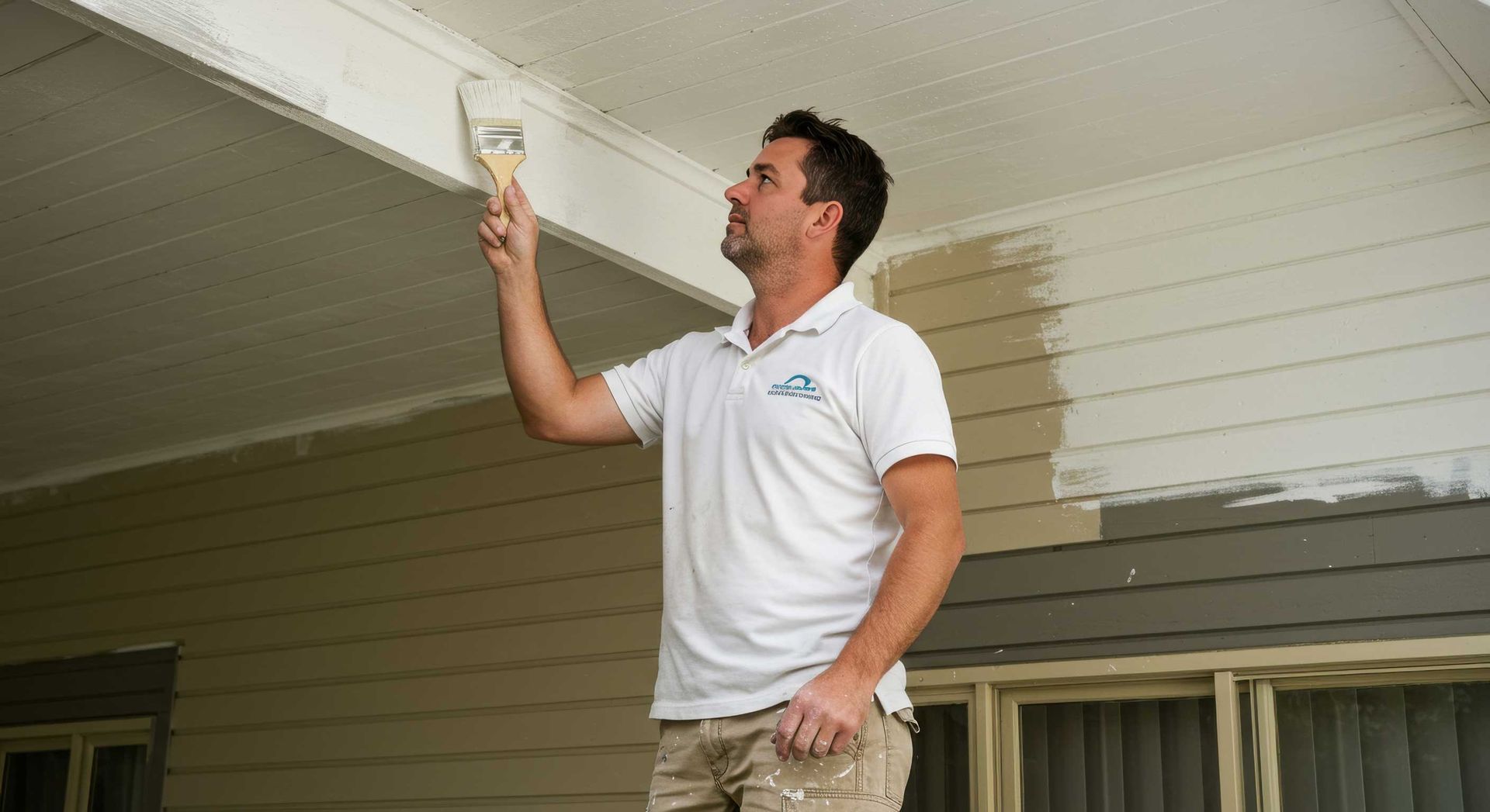 Soffits and Fascia Painted with Precision Mackay