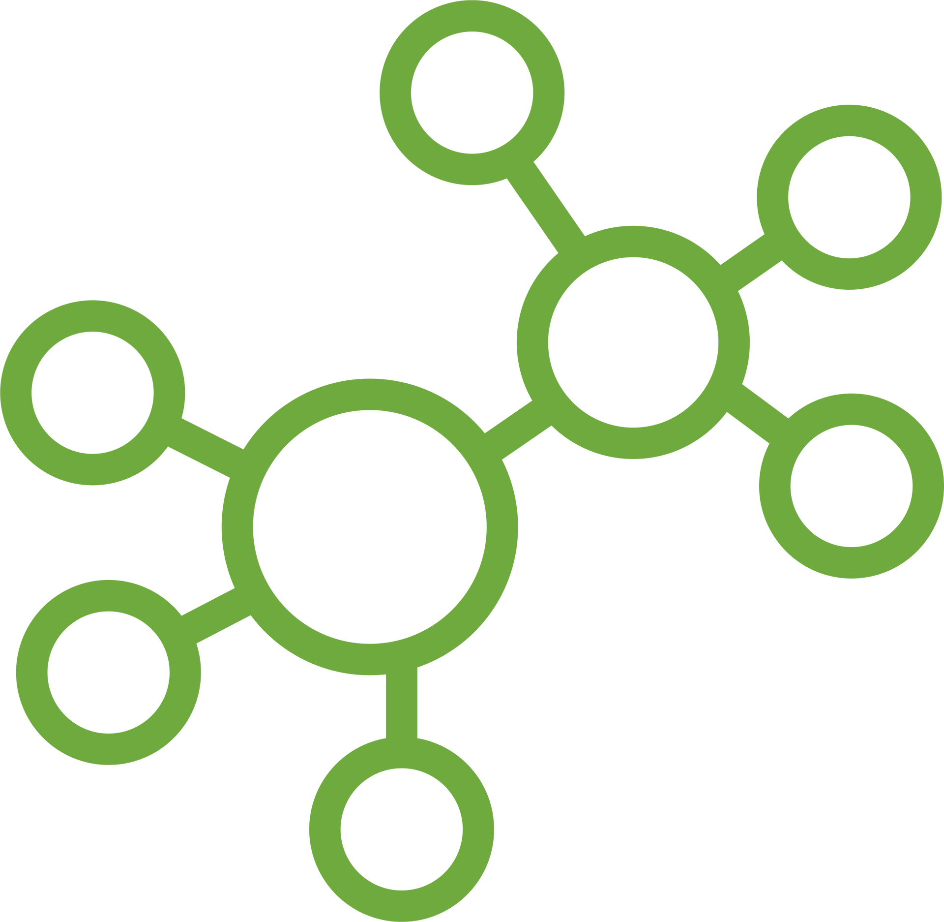 Un logo vert et blanc made in holland avec une fleur au centre.