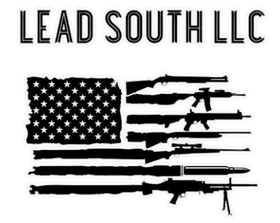 a black and white logo for lead south llc