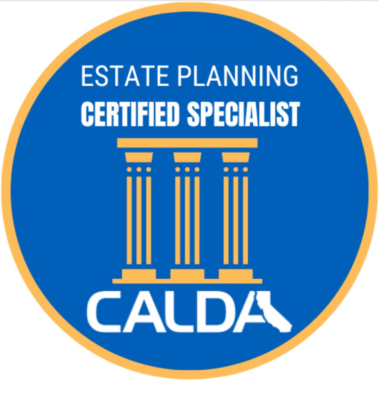 A logo for a certified estate planning specialist
