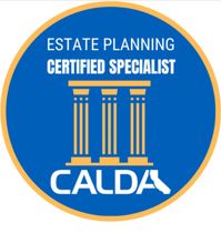 A logo for a certified estate planning specialist