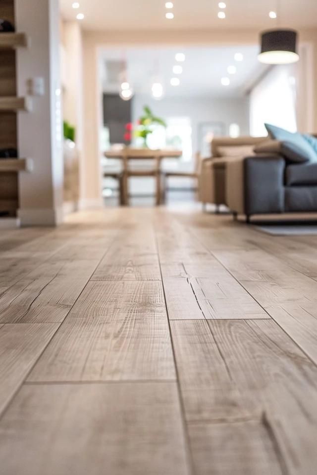 wood-look tile flooring