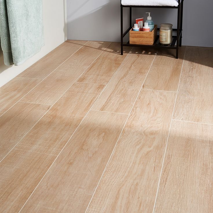 wood-look tile flooring