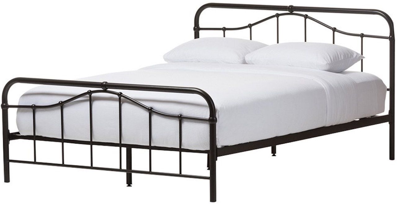 Baxton Studio Upton Dark Bronze Iron Metal Platform Bed