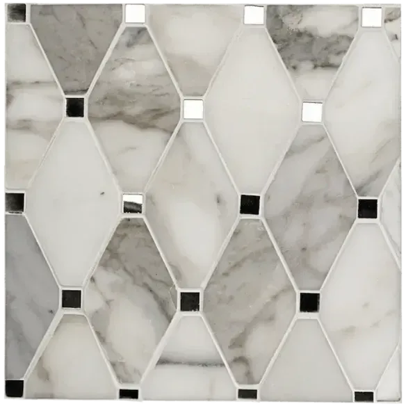 Antique Marble With Mirrored Accent
