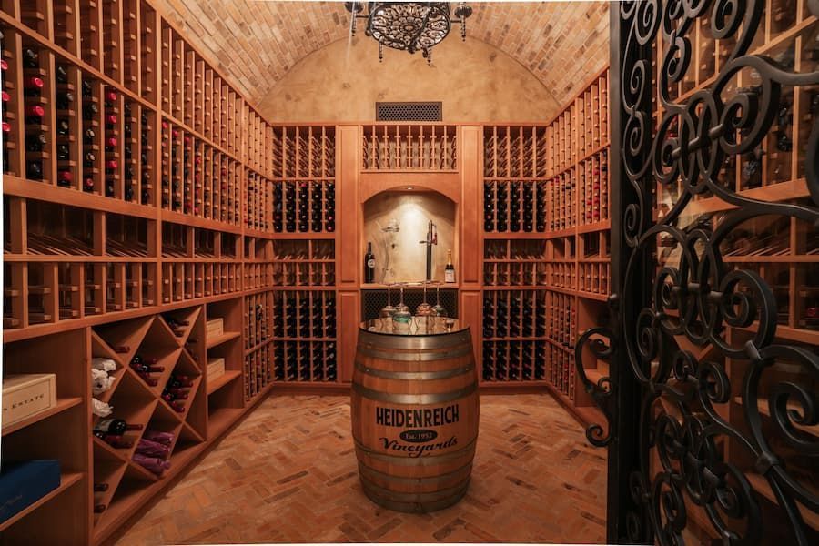 Wine Storage Display in Luxury Interior