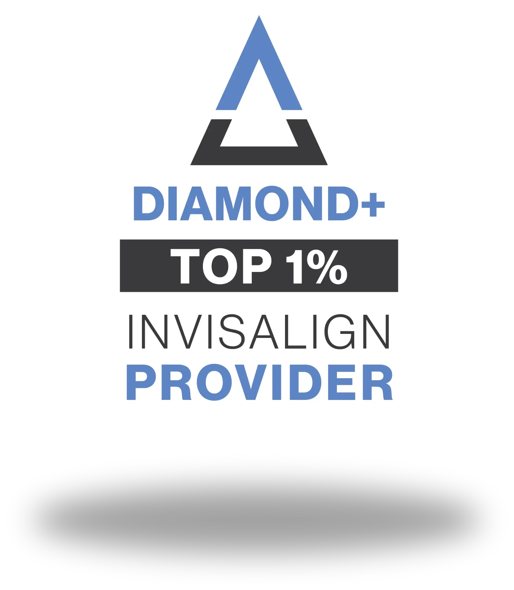 a diamond + top 1 % invisalign provider logo