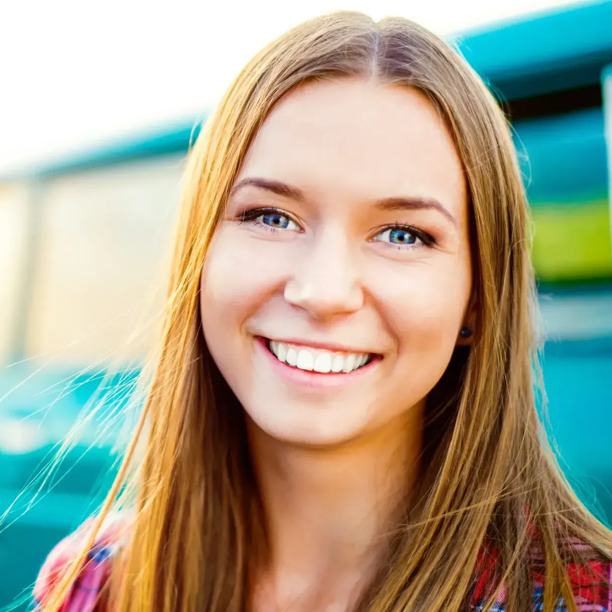 Teenage girl with invisalign® for teens