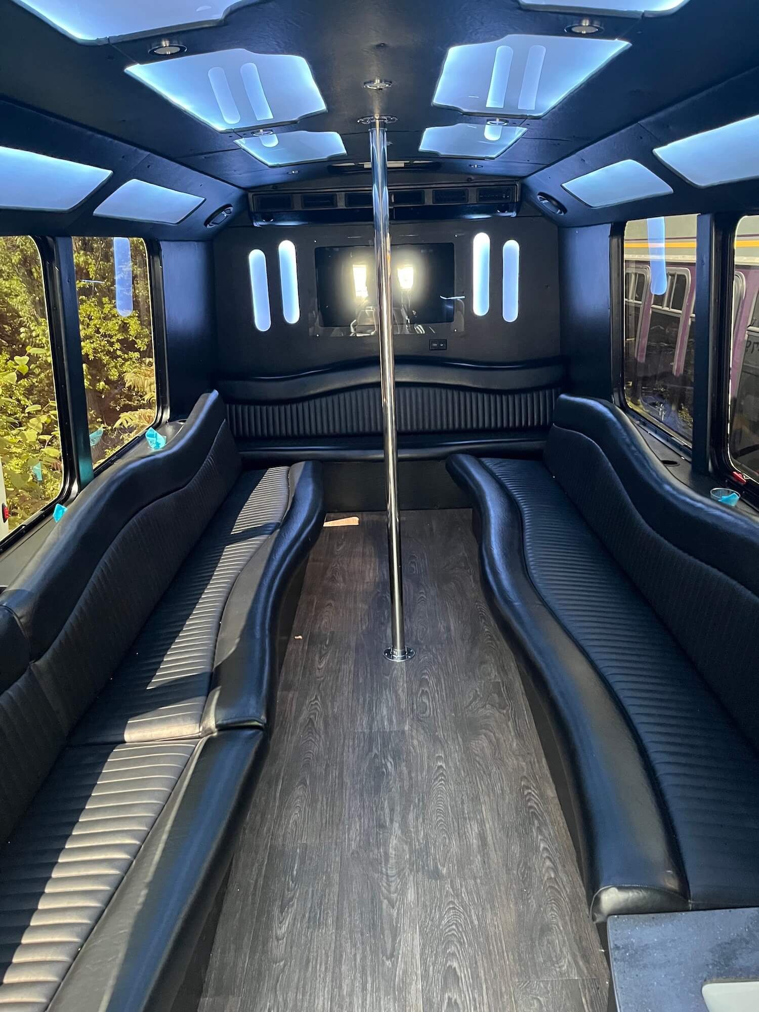 party bus with stripper pole