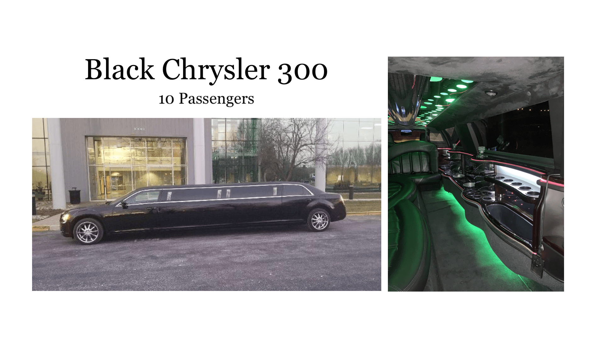 Black Chrysler 300 Limo