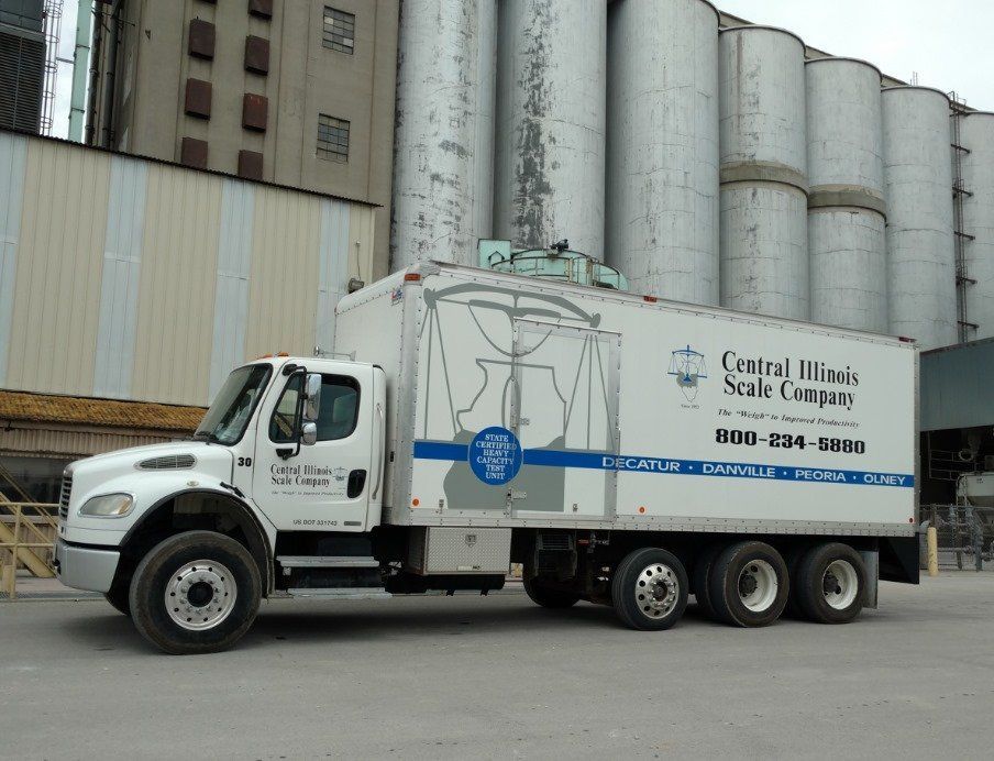 Central Illinois Scale Co. White Truck — Tilton, IL — Central Illinois Scale Co