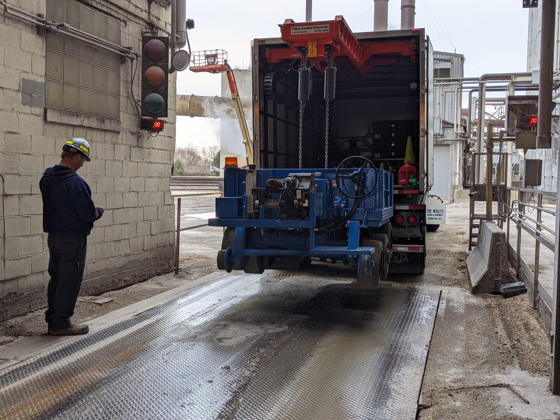 Truck Moving Out After Scaling — Tilton, IL — Central Illinois Scale Co