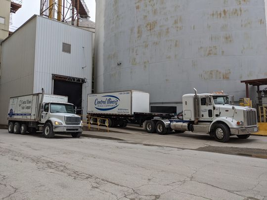 Truck On A Scale — Tilton, IL — Central Illinois Scale Co