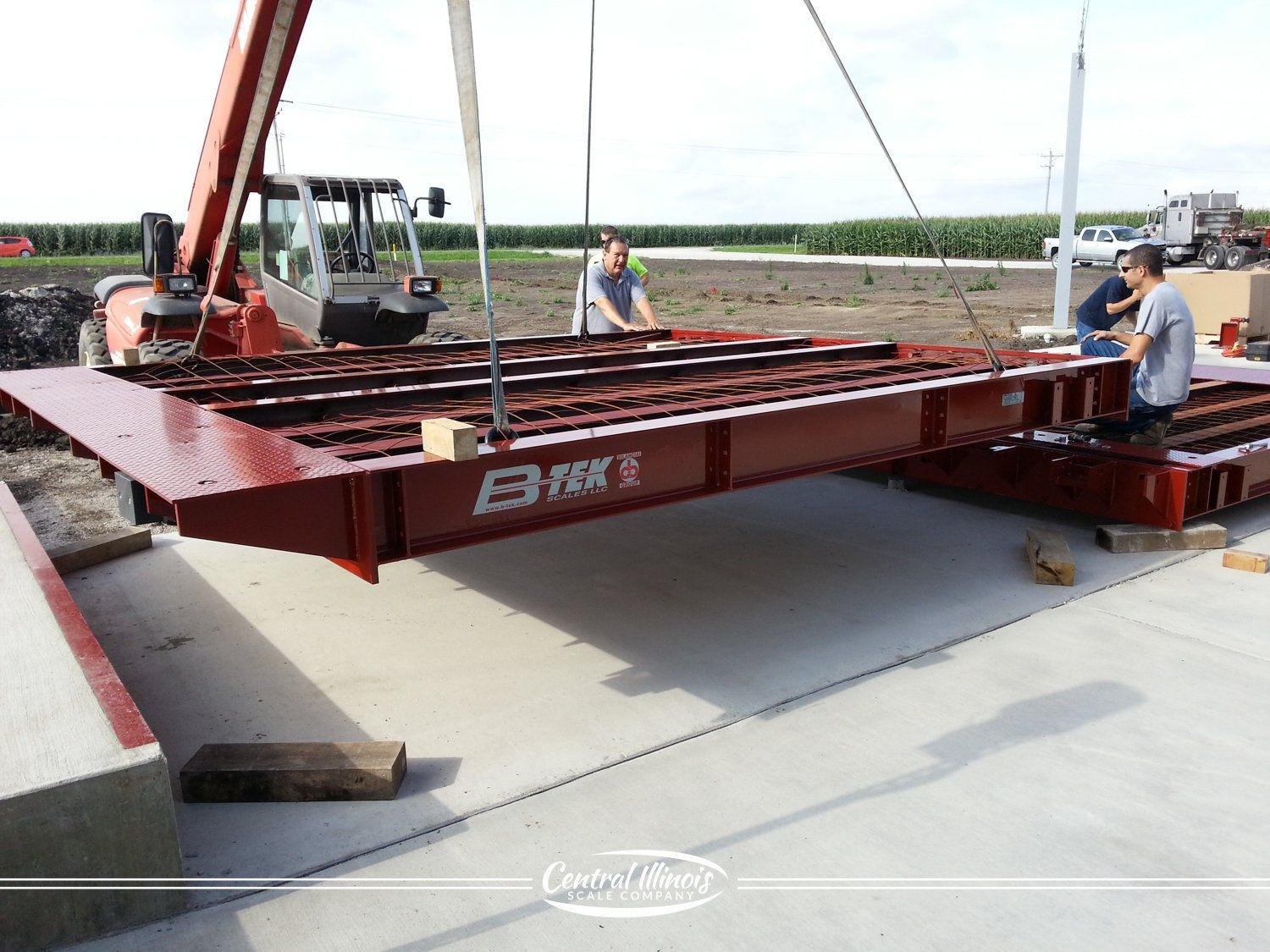 New Red Truck Scale — Tilton, IL — Central Illinois Scale Co