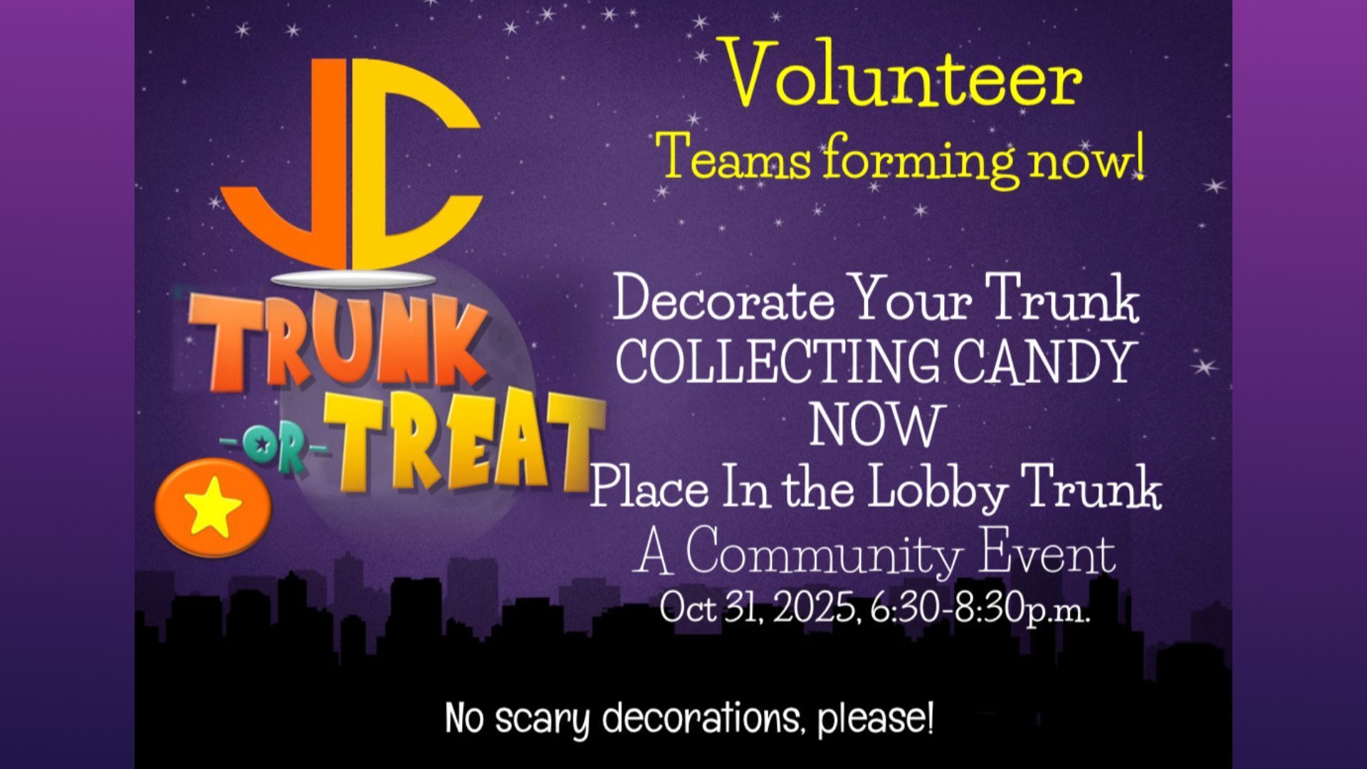 Trunk or Treat Volunteers