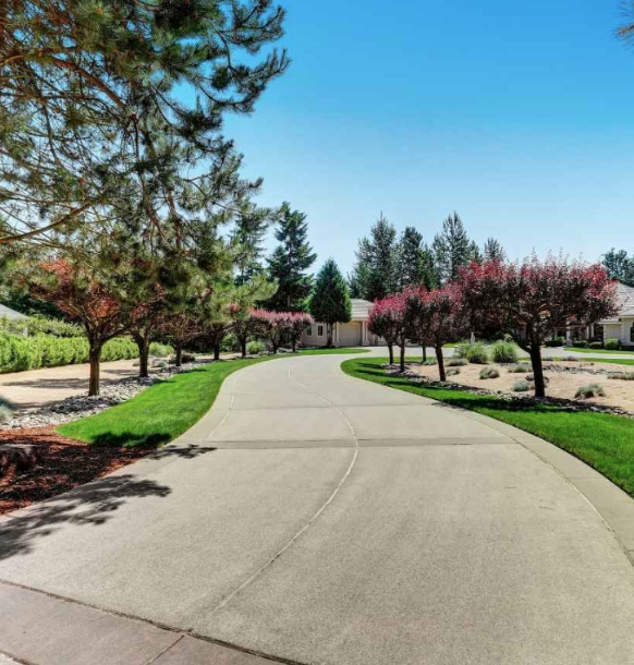 New concrete driveway norman