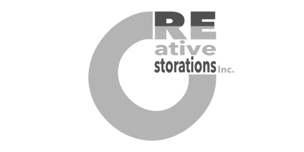 Logo for Creative Restorations Inc. with a gray