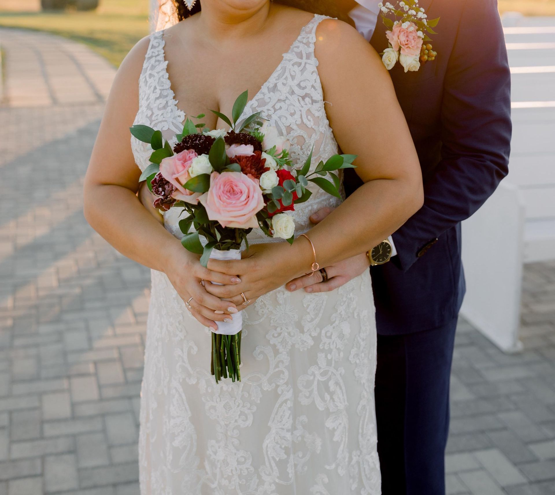 Mixed color wedding bouquet