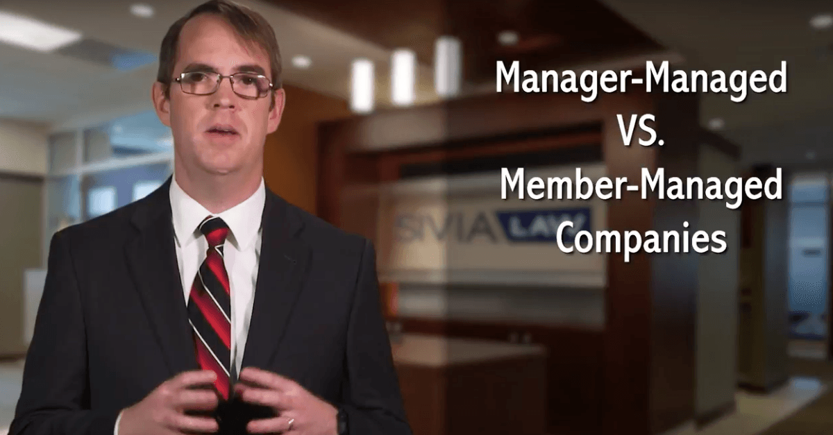 difference between member managed and manager managed