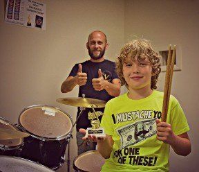 Drum lessons at Scranton Music Academy.