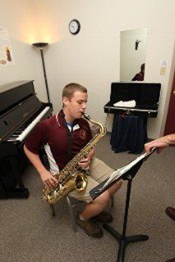 Sax lessons at Scranton Music Academy.