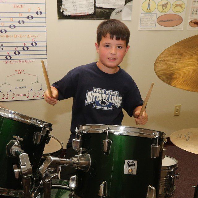 Drum lessons at Scranton Music Academy.