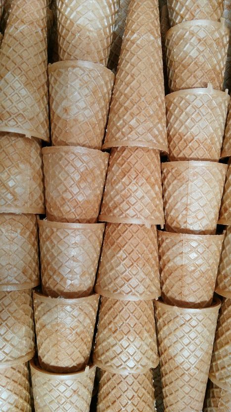 ice cream cone production