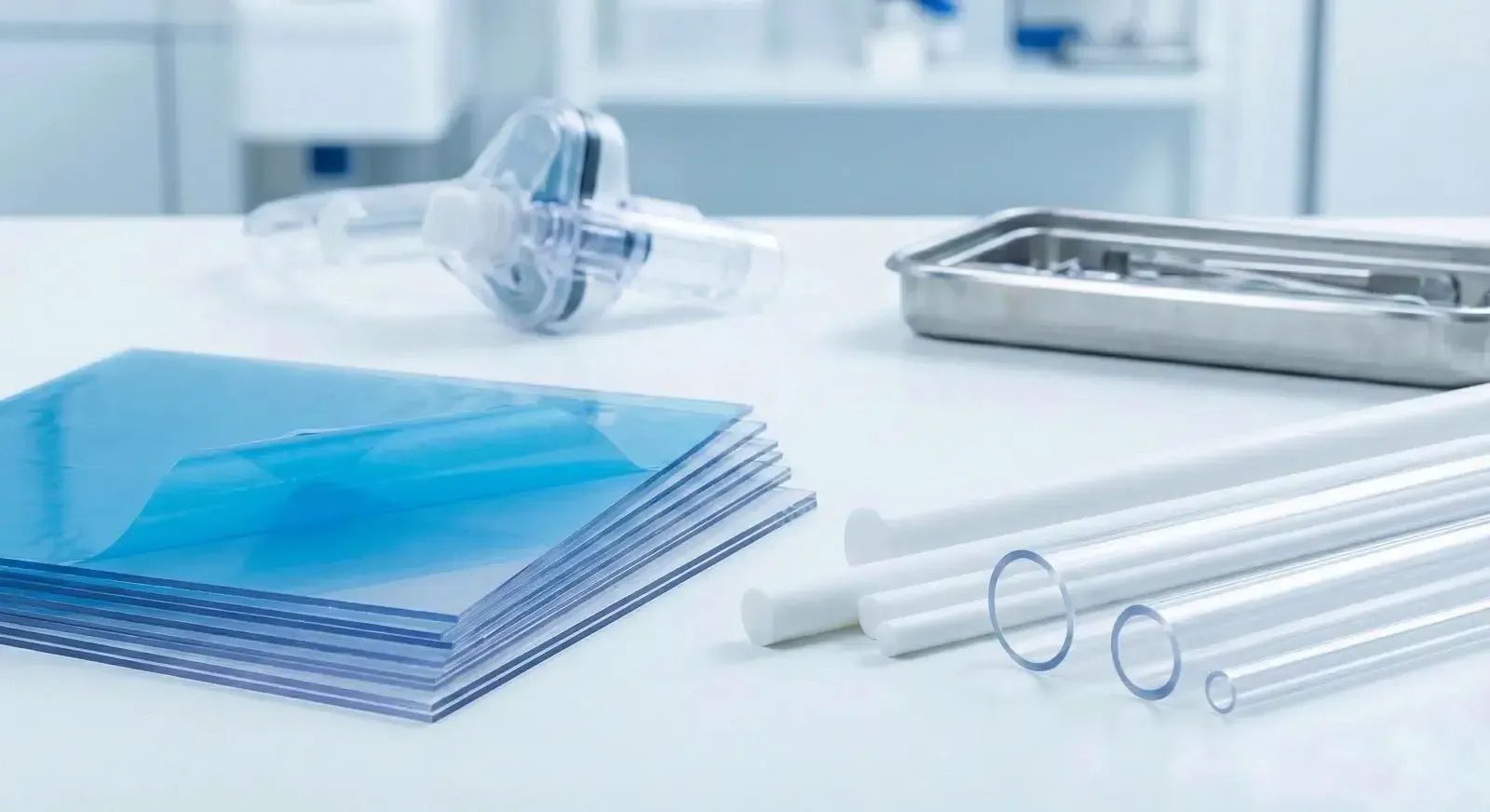 Semilavorati plastici per il settore medicale: lastre in policarbonato, tondi in PTFE e tubi traspar