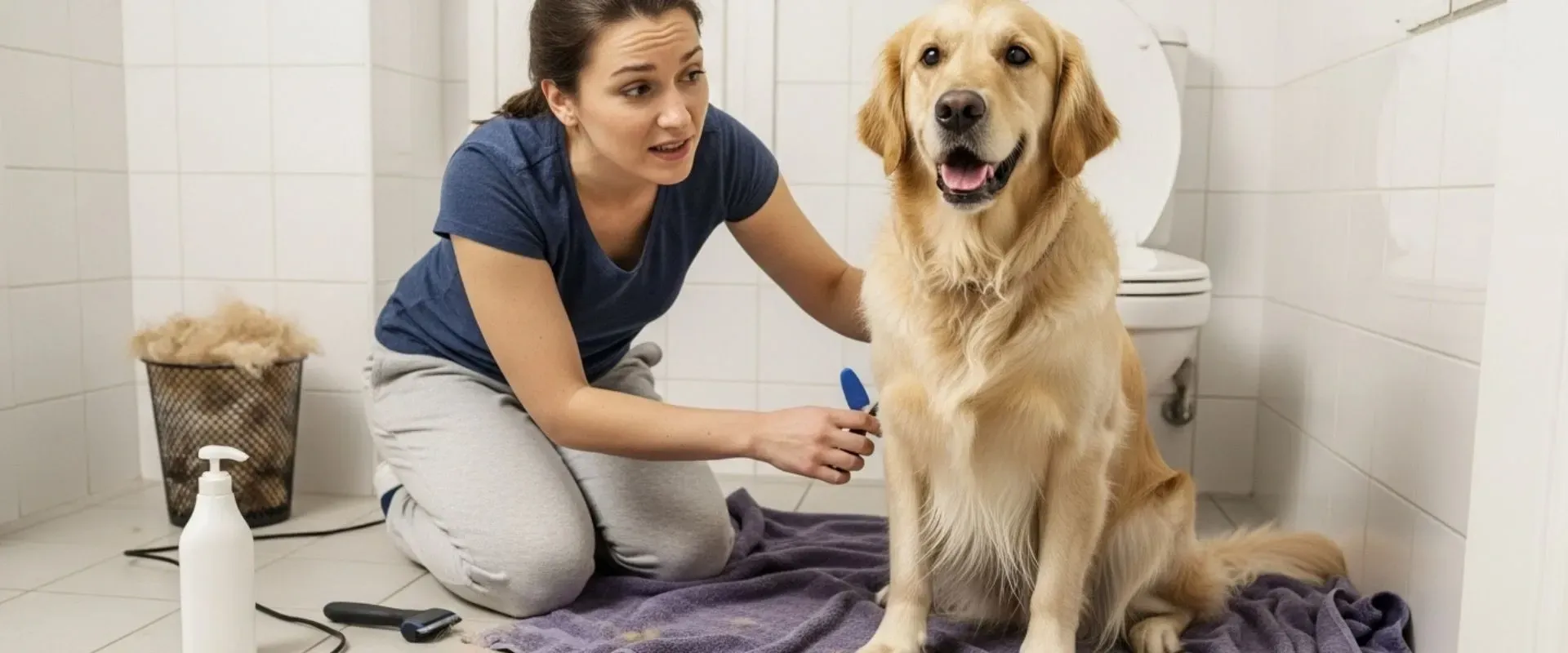 DIY dog grooming cons