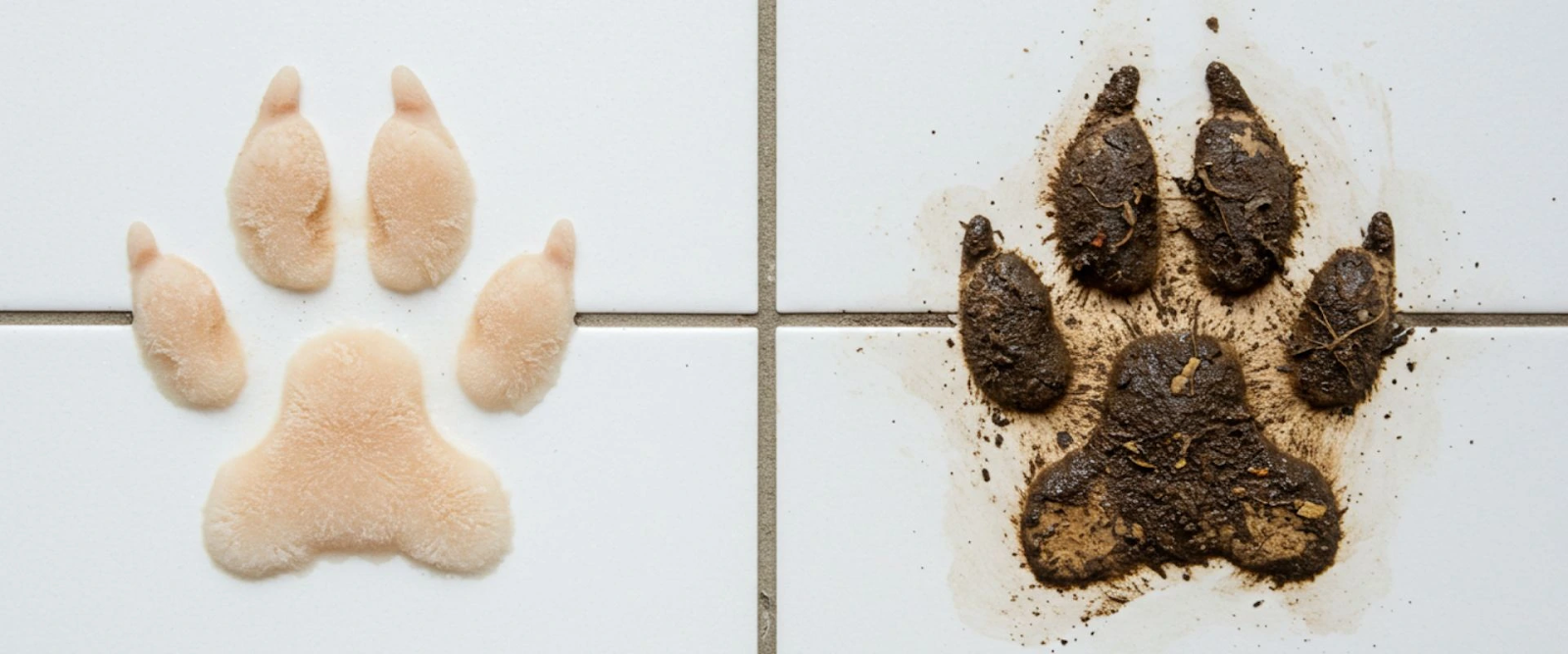 How to clean dog paws and cleaning dog paws after walks for better hygiene.