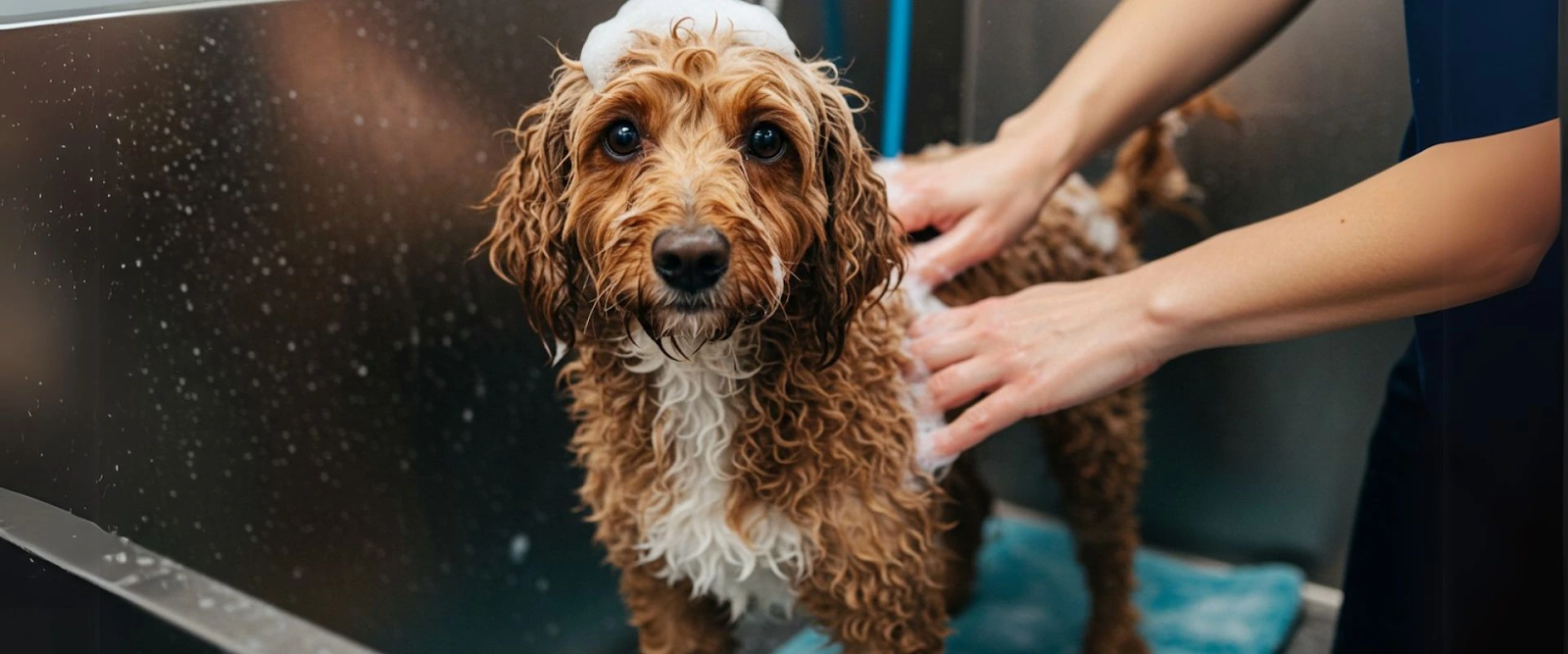 Bathing frequency for dogs with curly coat, how often should you bathe dog