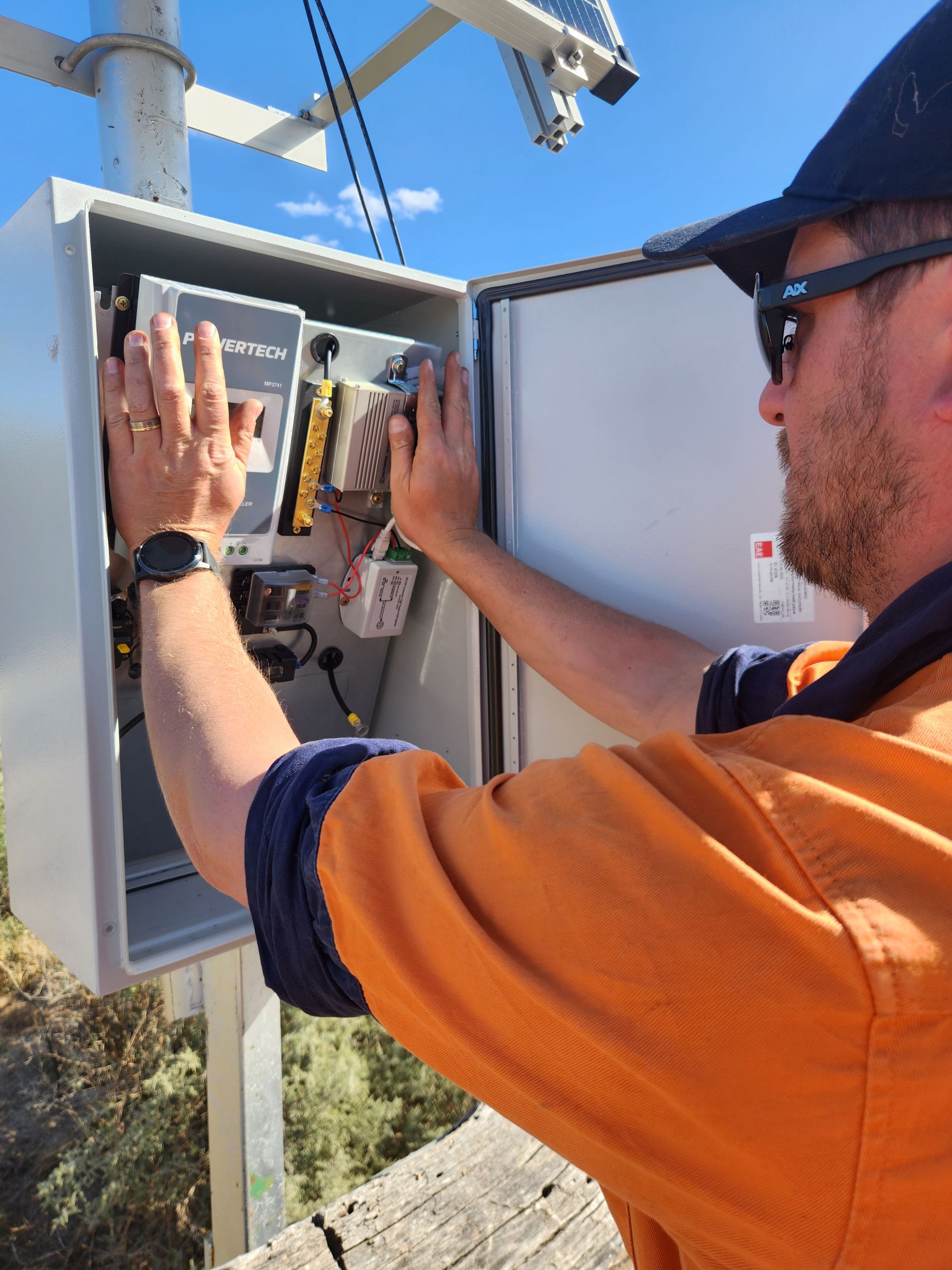Custom Agricultural Security System Being Installed - Security Company in Toowoomba, QLD
