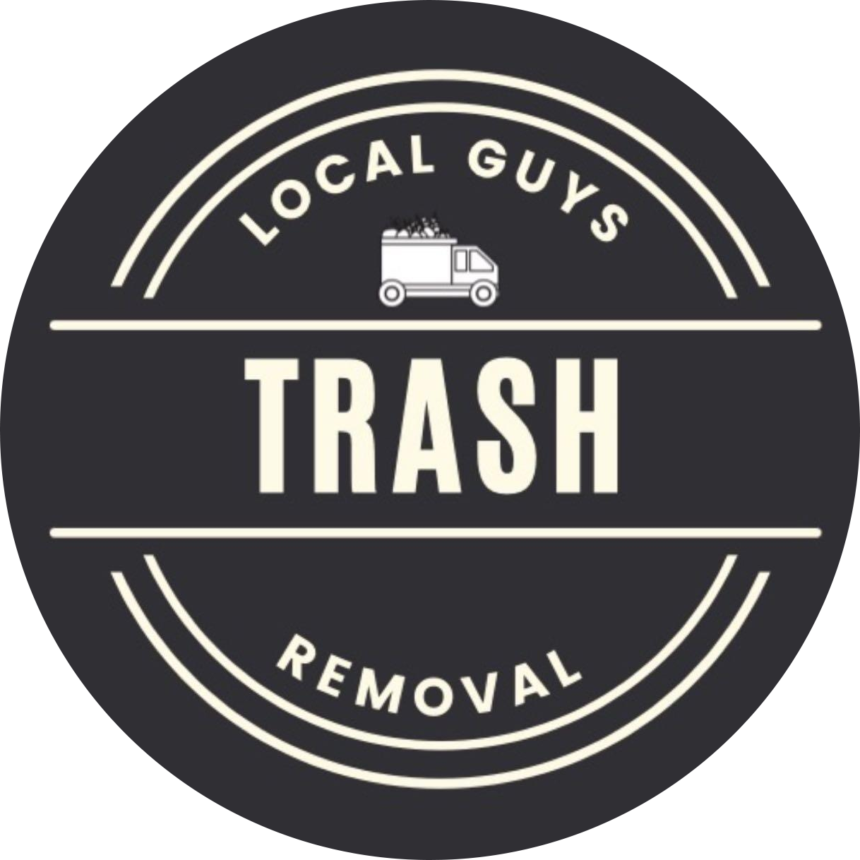 local guys trash removal logo