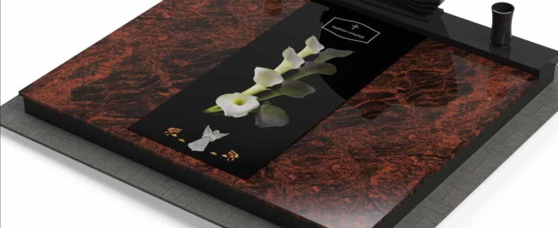 Akmenita, ĮI | kapų dengimas granito ir 3D stiklo plokštėmis