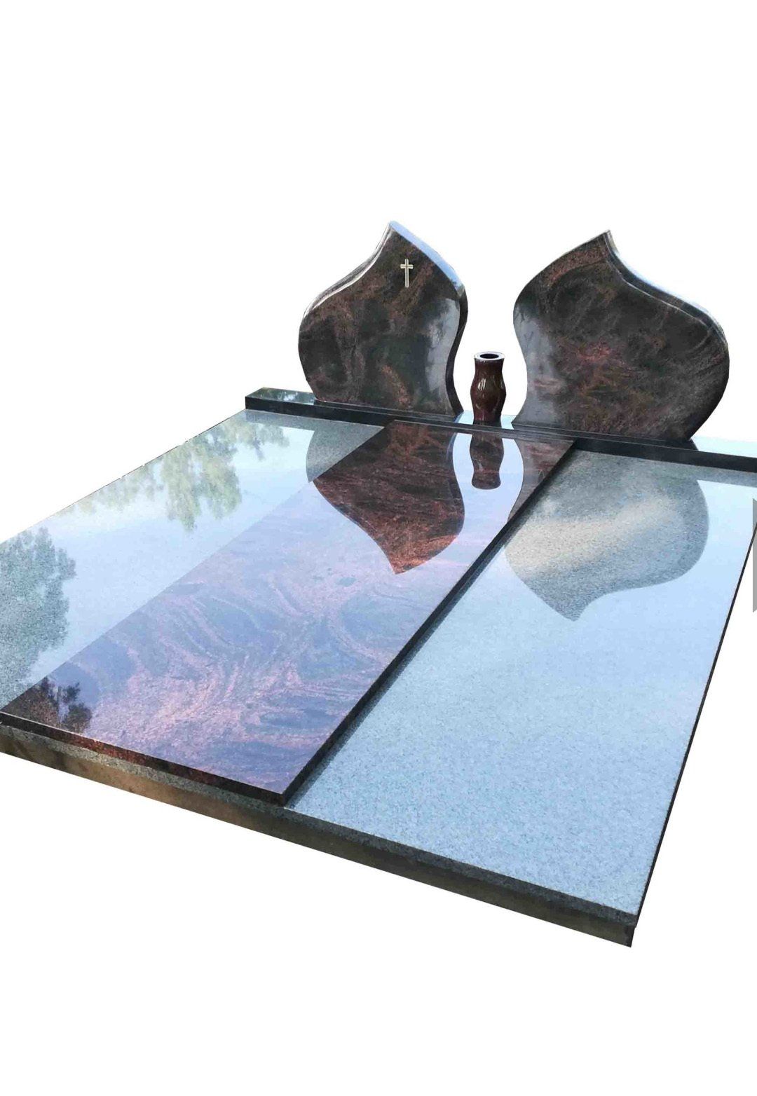 Akmenita, ĮI | kapų dengimas granito ir 3D stiklo plokštėmis