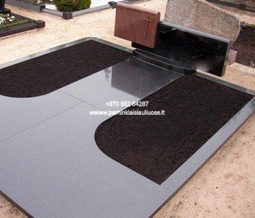 Akmenita, ĮI | kapų dengimas granito ir 3D stiklo plokštėmis
